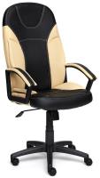 Кресло компьютерное TetChair Twister (Искусств. чёрная + бежевая кожа) фото Кресло компьютерное TetChair Twister (Искусств. чёрная + бежевая кожа)