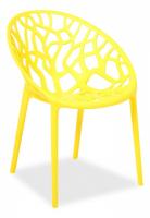 Стул Secret De Maison  BUSH (mod. 017) пластик, 60*58,5*80см, желтый (поставляется по 4 шт). Фото №1