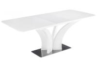 Стол стеклянный Horns 140 super white фото Стол стеклянный Horns 140 super white. Фото №1