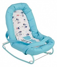 Шезлонг детский Polini kids Коты, голубой. Фото №2