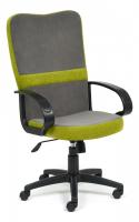 Кресло СН757 флок , серый/олива, 29/23