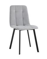 Стул Oliver Square велюр светло-серый. Фото №1