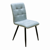 Стул Доби (Каркас (муар черный) тк. коллекции Safari голубой 020)