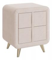 Тумба прикроватная Софи 2, (480х370х580) крем (велюр). Фото №1