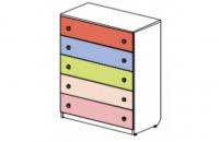 Комод пять ящиков Силуэт