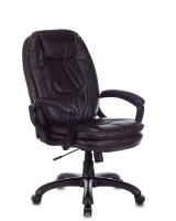 Кресло руководителя Бюрократ CH-868N темно-коричневый NE-15 эко.кожа крестовина пластик. Фото №1