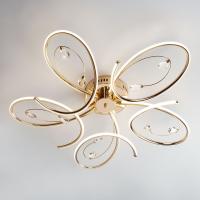 Потолочная люстра Eurosvet Saona 90099/5 золото 90W. Фото №1