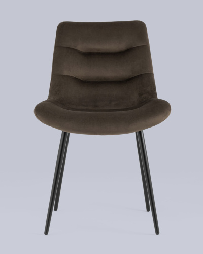 Стул Остин велюр тёмно-коричневый. Фото №5