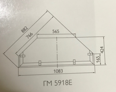 Шкаф с витриной угловой Престиж ГМ 5918Е. Фото