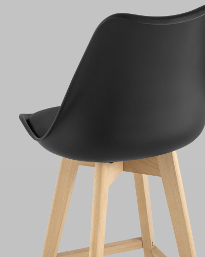 Стул полубарный FRANKFURT черный. Фото №8