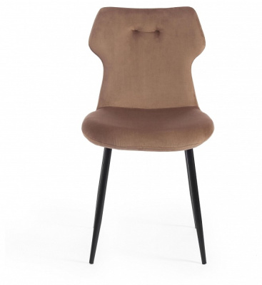 Стул Secret De Maison ROBOCOP (mod. DC0128) вельвет/металл, 57 х 46 х 85 см , коричневый (HLR11)/черный   (поставляется по 4 шт). Фото