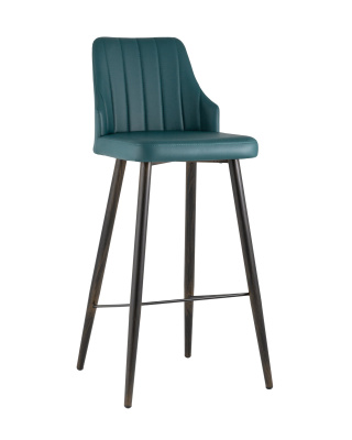 Стул барный Коналл экокожа темно-синий фото Стул барный Коналл экокожа темно-синий. Фото №2