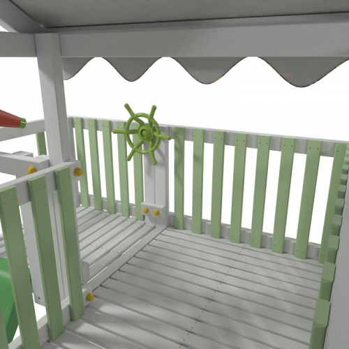 Комплекс игровой ДК10Б, бирюзовый, серый. Фото №8