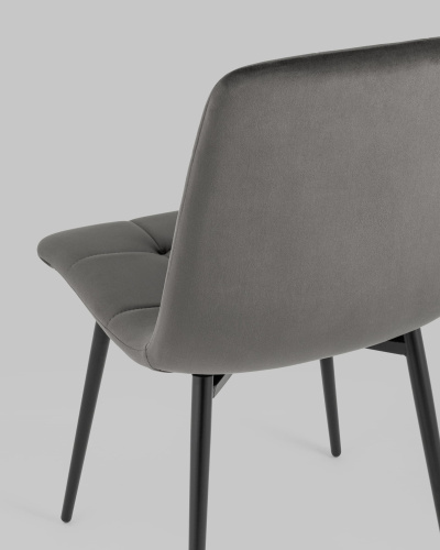 Стул Одди велюр тёмно-серый. Фото №8