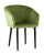 Стул с подлокотниками Нейтон велюр травяной. Фото №1