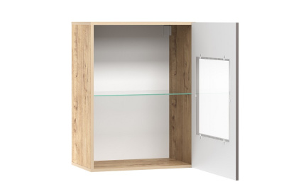 Шкаф навесной  Livorno  НМ 011.30-01, Софт Графит, Дуб Бунратти. Фото №2