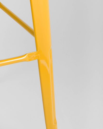 Стул барный TOLIX WOOD желтый. Фото №8