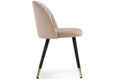 Стул Gabi dark beige / black / gold. Фото