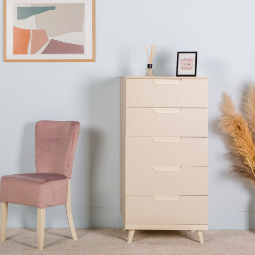 Комод с 5 ящиками Сканди Жемчужно-белый. Фото №9