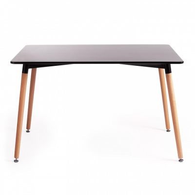 Стол JOHN (mod. T1001) МДФ/дерево, 80 х 120 х 75 см , Black (черный)/ Natural (натуральный) фото Стол JOHN (mod. T1001) МДФ/дерево, 80 х 120 х 75 см , Black (черный)/ Natural (натуральный). Фото