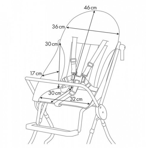 Стул для кормления Polini Kids Малышарики Солнечный день, белый. Фото №11