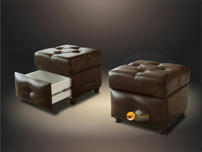 Банкетка "Благо 3" с выдвижным ящиком Б-3.1432. Фото