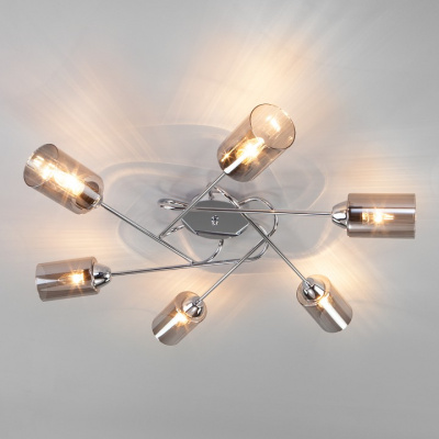 Потолочная люстра Eurosvet Motive 30167/6 хром. Фото