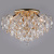 Потолочная люстра Eurosvet Crystal 10081/6 золото/прозрачный хрусталь Strotskis. Фото №1