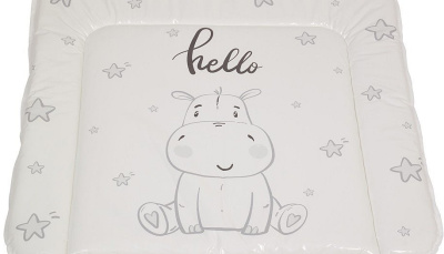 Матрас пеленальный Polini kids Бегемотик, серый. Фото