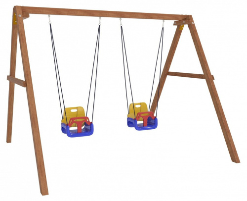 Качели детские Р911-2, коричневый фото Качели детские Р911-2, коричневый. Фото №1