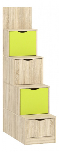 Акварель НМ 011.64 М Стеллаж Лайм, Дуб Сонома. Фото №1