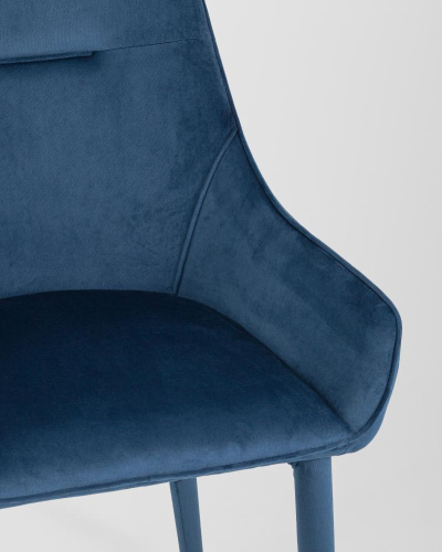 Стул Диана сине-зеленый ножки велюр. Фото №9