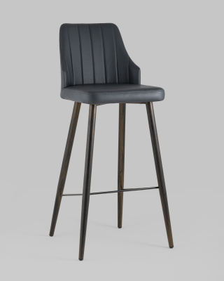 Стул барный Коналл экокожа антрацит фото Стул барный Коналл экокожа антрацит. Фото №3