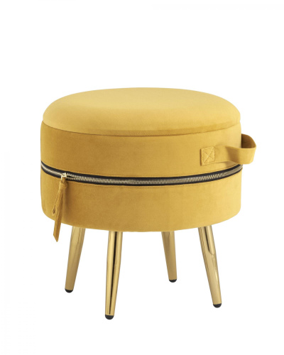 Пуф Тильда велюр охра. Фото №1