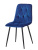 Стул C-1333 синий UF910-19/матовый черный фото Стул C-1333 синий UF910-19/матовый черный. Фото №3