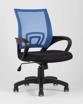 Кресло офисное TopChairs Simple синее. Фото №3