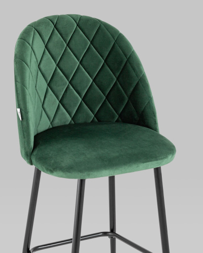 Стул барный Марсель велюр зеленый. Фото №9