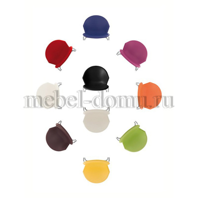 Кресло VAN HALLEN (mod. 2433S) ткань/металл, 54,5х53,5/76 см, высота до сиденья 46 см, серый/черный (поставляется по 2 шт). Фото №3