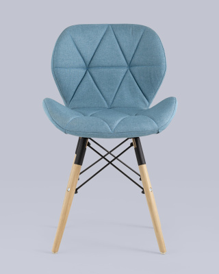 Стул Бон рогожка голубой. Фото