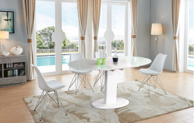 Стол B2396 белый (овальный). Фото №5