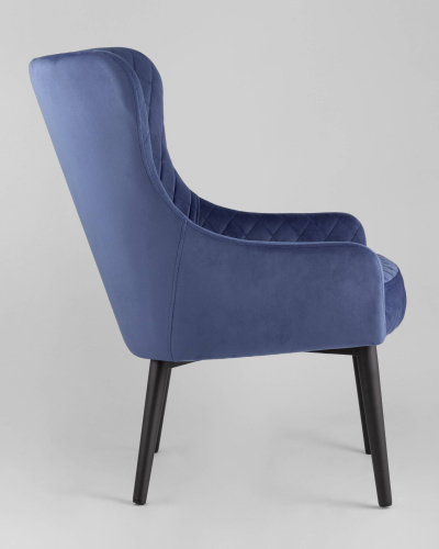 Кресло Ститч велюр королевский синий. Фото №6