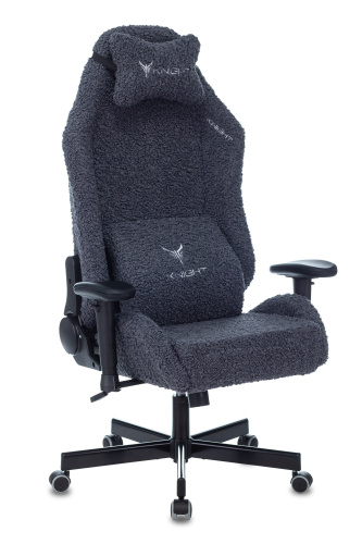 Кресло игровое Knight T1 синий экомех с подголов. крестовина металл. Фото №3