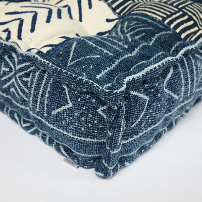 Модуль мягкий Secret De Maison BASCO (mod. MA-110) cotton Kilim, 80х80х20см, синий фото Модуль мягкий Secret De Maison BASCO (mod. MA-110) cotton Kilim, 80х80х20см, синий. Фото №2