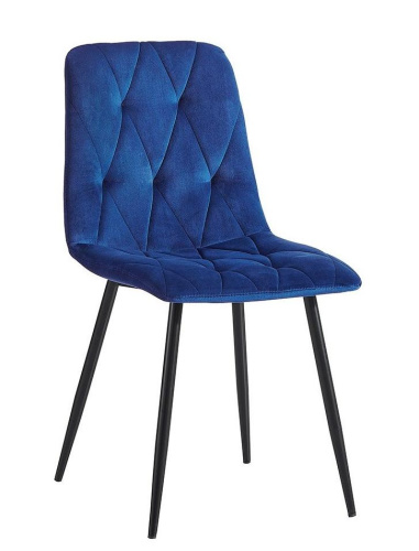 Стул C-1333 синий UF910-19/матовый черный. Фото №1