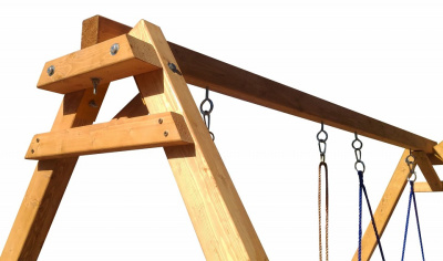 Качели детские Р911-29, коричневый. Фото №5