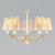 Подвесная люстра Eurosvet Alcamo 60103/5 перламутровое золото. Фото №1