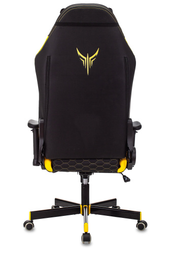 Кресло игровое Knight Neon черный/желтый соты эко.кожа с подголов. крестовина металл. Фото №7