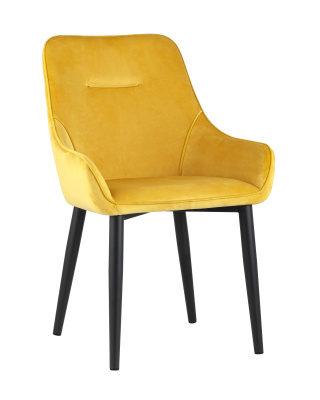 Стул Диана велюр оранжевый. Фото