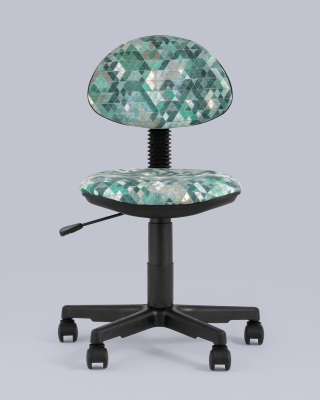 Кресло компьютерное детское УМКА абстракция зеленый. Фото