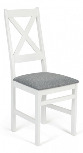 Стул CROSSMAN Многослойная фанера, 100*41*40, white, ткань серая (16/1) (поставляется по 2 шт). Фото №1